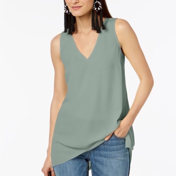 INC International Concepts Womens Handkerchief Hem Top - Picture 1 of 6